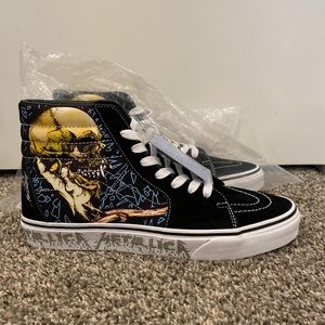 Brand New High top vans Metallica limited edition. In bags no shoe box.